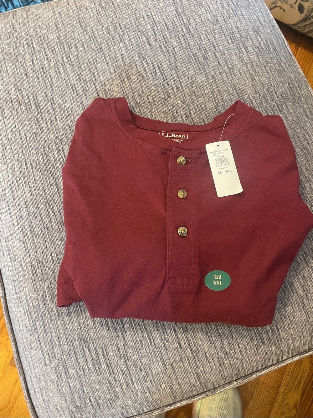 LL Bean Men’s XXL tall long sleeve Henley shirt